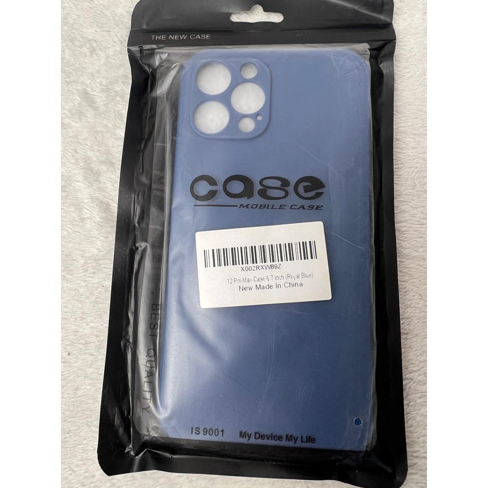 iPhone‎ 12 Pro Max Case 6.7 inch Royal Blue Jelly Slim Flexible Cover New